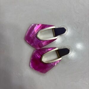 Kendra Scott Pink and Gold Women's earrings